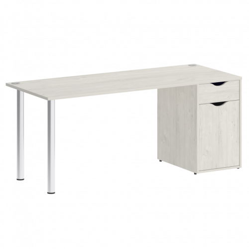 Home Office Стол письменный VR.SP-3-178.1 Дуб наварра/Хром опоры 1780*720*750