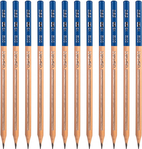 Карандаш ч/г Deli EC002-HB Uspire HB трехгран. липа карт.кор. (12шт)