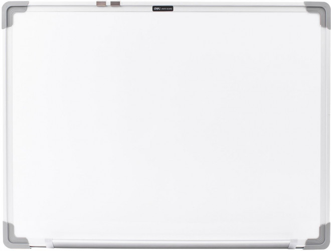 Доска магнитно-маркерная Deli E39032A лак белый 60x45см алюминиевая рама