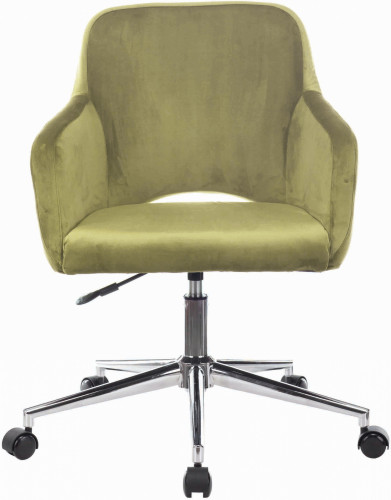 Кресло Бюрократ CH-380SL фисташковый Italia 12 крестов. металл хром