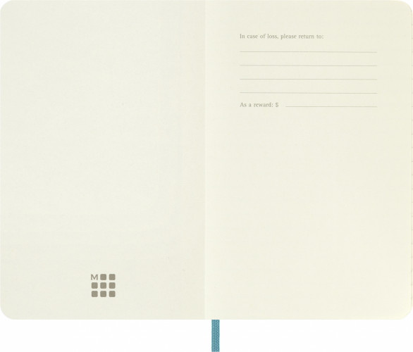 Блокнот Moleskine CLASSIC SOFT QP611B35 Pocket 90x140мм 192стр. линейка мягкая обложка голубой