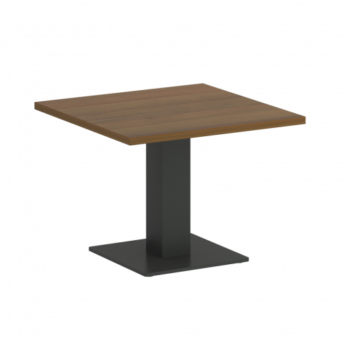 Home Office Стол журнальный квадратный VR.SP-5-60.2G Орех/Антрацит металл 600*600*450