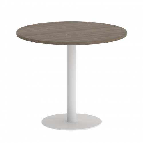 Home Office Стол круглый VR.SP-5-90.1 Вяз/Белый металл 900*900*750