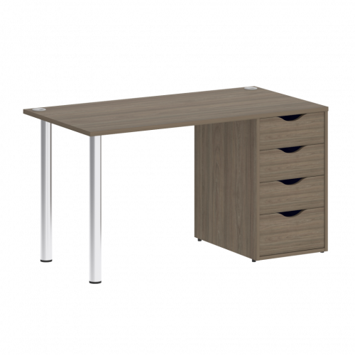 Home Office Стол письменный VR.SP-3-138.4 Вяз/Хром опоры 1380*720*750