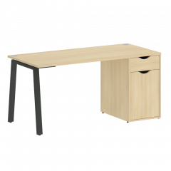 Home Office Стол письменный VR.SP-3-158.1.A Акация/Антрацит металл 1580*720*750