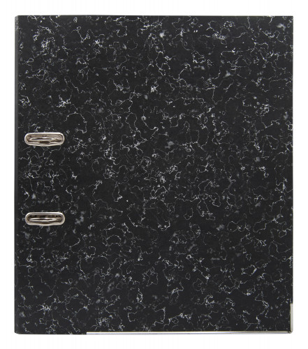 Папка-регистратор Buro МР50-332ВК/SBURO A4 50мм картон/бумага черный мет.окант. сборная