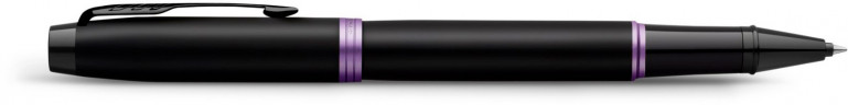 Ручка роллер Parker IM Vibrant Rings T315 (CW2172950) Amethyst Purple PVD F черн. черн. подар.кор.
