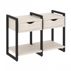 Loft Тумба на регулируемых опорах наборная. Вариант №1 VR.L-TN-1.O Денвер светлый/Чёрный металл 970*460*719