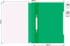 Папка-скоросшиватель Бюрократ Economy -PSE20/1 A4 прозрач.верх.лист пластик ассорти
