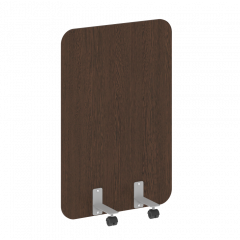 R-line Перегородка на металлических опорах, на роликах DP.R-80-120 Венге/Серый металл 800*18*1200