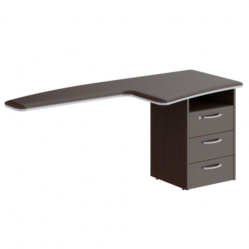 Брифинг-приставка с тумбой DB 1880(R) Венге Магия 1800х800х750 DIONI