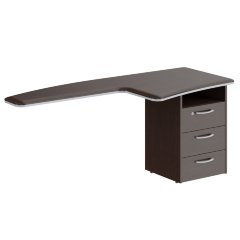 Брифинг-приставка с тумбой DB 1880(R) Венге Магия 1800х800х750 DIONI