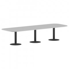 Конференц стол ПРГ-7 Белый/Антрацит 3600х1200х750 IMAGO