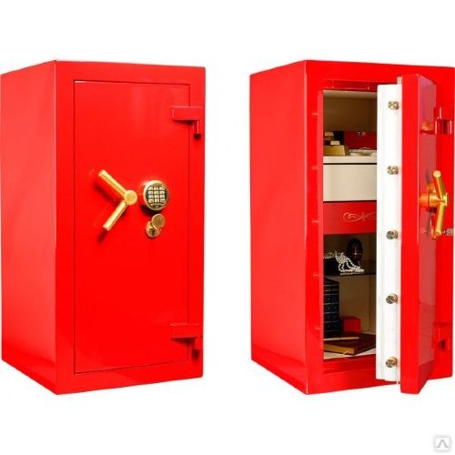 Сейф Valberg Gold Рубеж 1368 EL (красный)