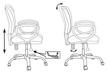 Кресло Бюрократ Ch-626AXSL черный 10-11 крестов. металл хром