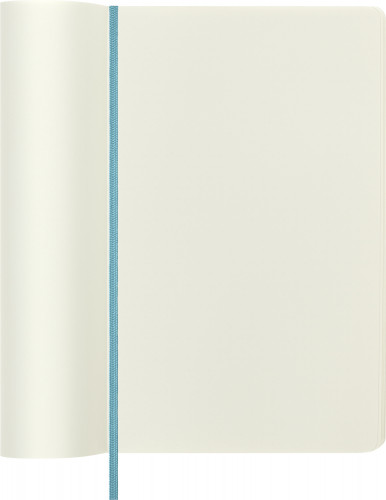 Блокнот Moleskine CLASSIC SOFT QP618B35 Large 130х210мм 192стр. нелинованный мягкая обложка голубой