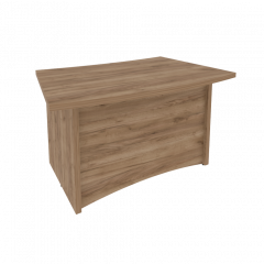 First Стол руководителя криволинейный KSR-5 Дуб табак 1400*900*765