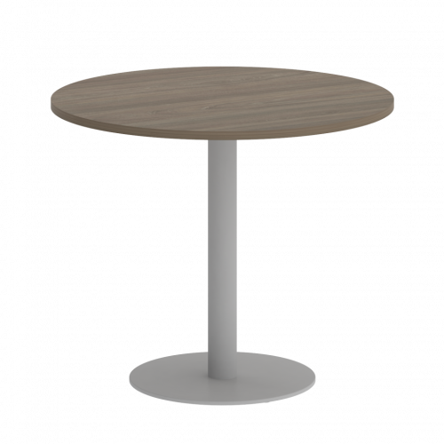 Home Office Стол круглый VR.SP-5-90.1 Вяз/Серый металл 900*900*750
