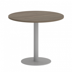 Home Office Стол круглый VR.SP-5-90.1 Вяз/Серый металл 900*900*750