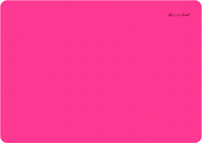 Доска для лепки Silwerhof 957013 Neon прямоугольная A4 пластик 1мм розовый
