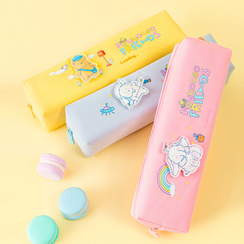 Пенал Deli 67038 ассорти 1отд. 210x50x55 ткань