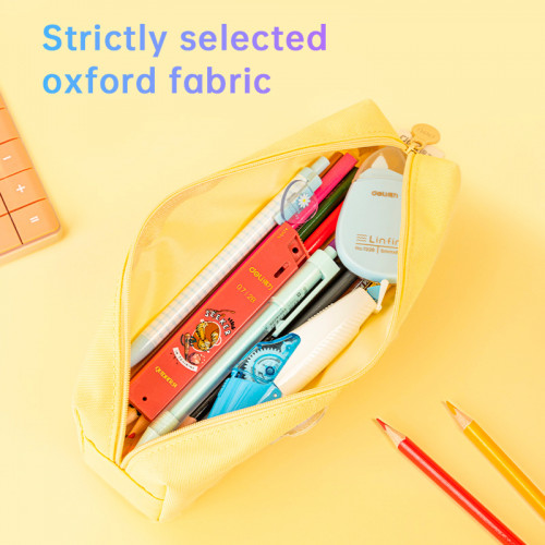 Пенал Deli 67038 ассорти 1отд. 210x50x55 ткань