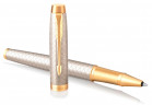 Ручка роллер Parker IM Premium T323 (CW1931686) Grey GT F черн. черн. подар.кор.