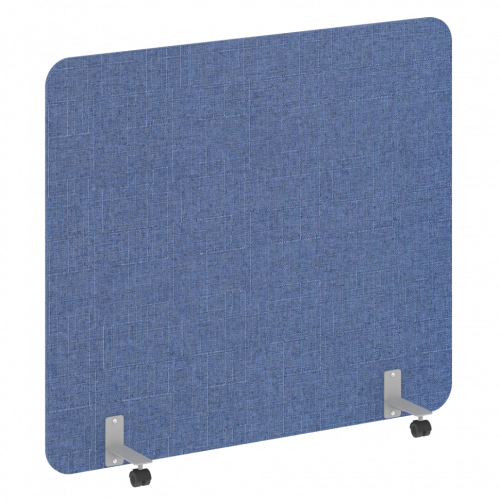 R-line soft Перегородка на металлических опорах, на роликах AP.R-160-140 Romeo 11/Серый металл 1600*18*1400