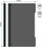 Папка-скоросшиватель Бюрократ -PS-K20BLCK A4 прозрач.верх.лист карм.на лиц.стор. пластик черный 0.12/0.16
