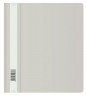Папка-скоросшиватель Бюрократ Люкс -PSL20A5GREY A5 прозрач.верх.лист пластик серый 0.14/0.18