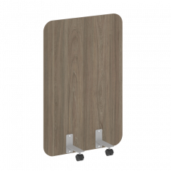 R-line Перегородка на металлических опорах, на роликах DP.R-80-120 Вяз/Серый металл 800*18*1200