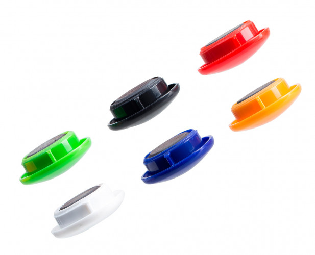 Магнит Deli E7825 для досок ассорти d30мм круглый (упак.:6шт)