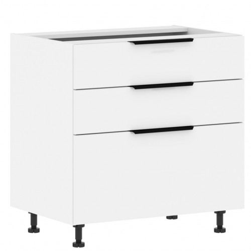 Шкаф напольный с ящиками MOB 8082.2P Белая эмаль/Белый 800х560х820 IBIZA