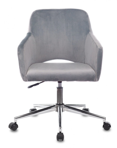 Кресло Бюрократ CH-380SL серая жемчужина Italia 26 крестов. металл хром