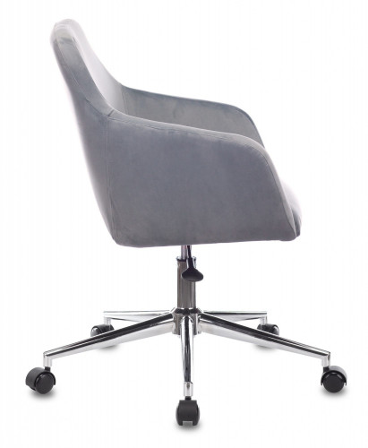 Кресло Бюрократ CH-380SL серая жемчужина Italia 26 крестов. металл хром