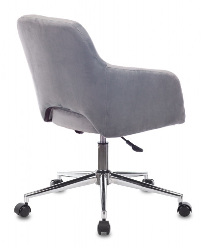 Кресло Бюрократ CH-380SL серая жемчужина Italia 26 крестов. металл хром