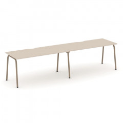 Estetica Рабочая станция на 2 места ES.RS-2.4-VK Капучино/Латте металл 3160*730*750