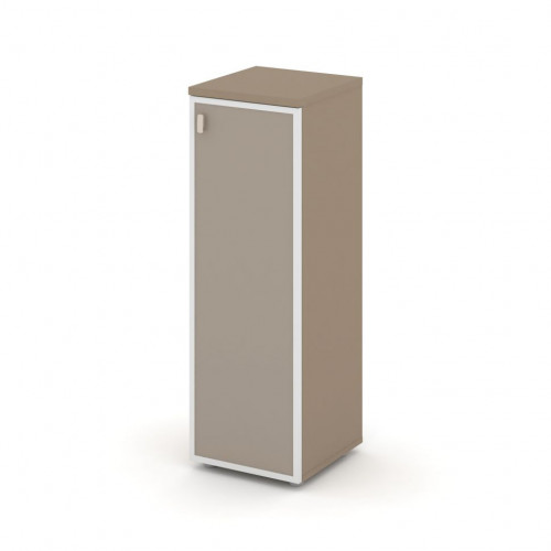 Estetica Шкаф сред. узкий прав. (1 сред. фасад стекло лакобель в раме) ES.SU-2.4R (R) U Латте/Лакобель umbra 400*420*1207