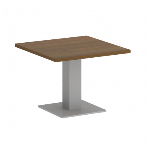 Home Office Стол журнальный квадратный VR.SP-5-60.2G Орех/Серый металл 600*600*450