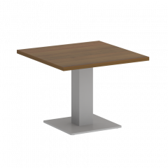 Home Office Стол журнальный квадратный VR.SP-5-60.2G Орех/Серый металл 600*600*450