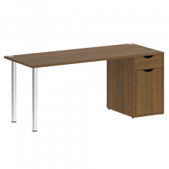 Home Office Стол письменный VR.SP-3-178.1 Орех/Хром опоры 1780*720*750