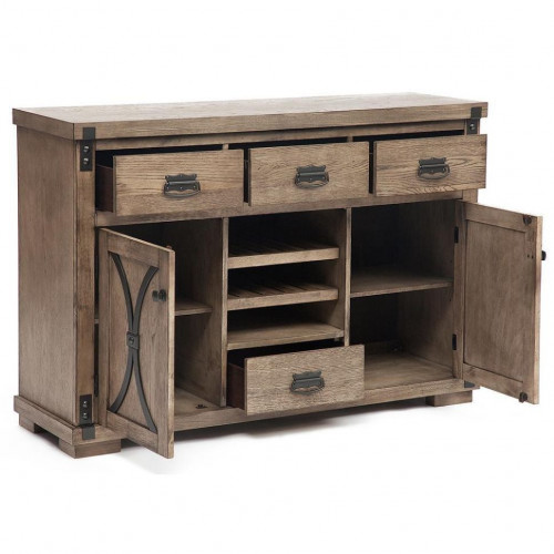 Комод ROOKERY (mod. 4280-SE(R)), дерево гевея, МДФ, 142 х 44 х 96 см, античный дуб