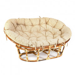 Кресло &quot;MAMASAN ECO SKIN&quot;  / с подушкой /, Natural (натуральный), ткань Старт