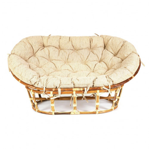 Кресло "MAMASAN ECO SKIN" / с подушкой /, Natural (натуральный), ткань Старт