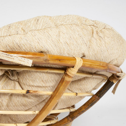 Кресло "MAMASAN ECO SKIN" / с подушкой /, Natural (натуральный), ткань Старт