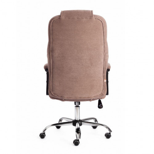 Кресло BERGAMO (хром), велюр Clermon, бежевый, 40