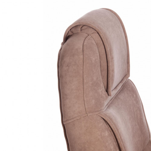 Кресло BERGAMO (хром), велюр Clermon, бежевый, 40