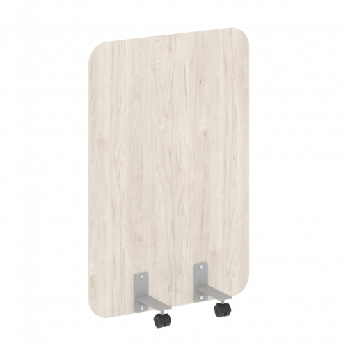 R-line Перегородка на металлических опорах, на роликах DP.R-80-120 Денвер светлый/Серый металл 800*18*1200