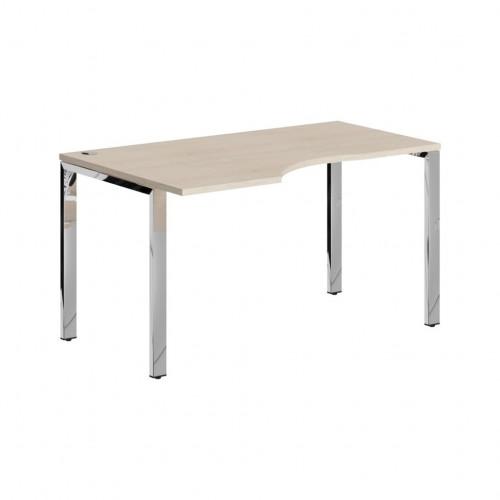Стол эргономичный XGCET 149(L).1 Бук Тиара/Нержавеющая сталь 1400х900х750 XTEN GLOSS