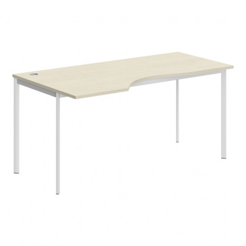 Стол эргономичный СА-1S(L) Клен*/Белый 1600х900х755 IMAGO-S
